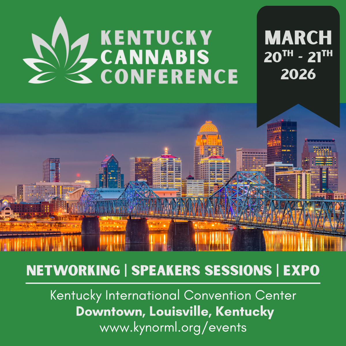 2026 Kentucky Cannabis Conference presented by Kentucky NORML in Louisville, March 20-21
